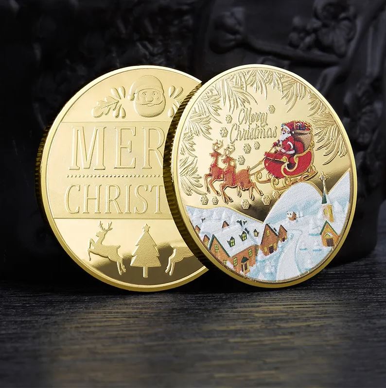 Santa Claus Collectible Christmas Coin.