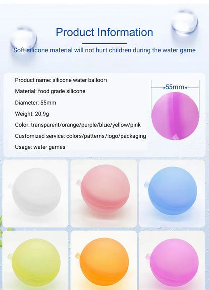 Reuseable Water Bombs - 6PK.