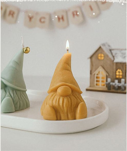 Christmas Gnome Candle.