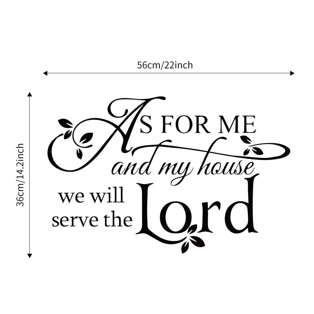 Christian Wall Decal - Serve the Lord.