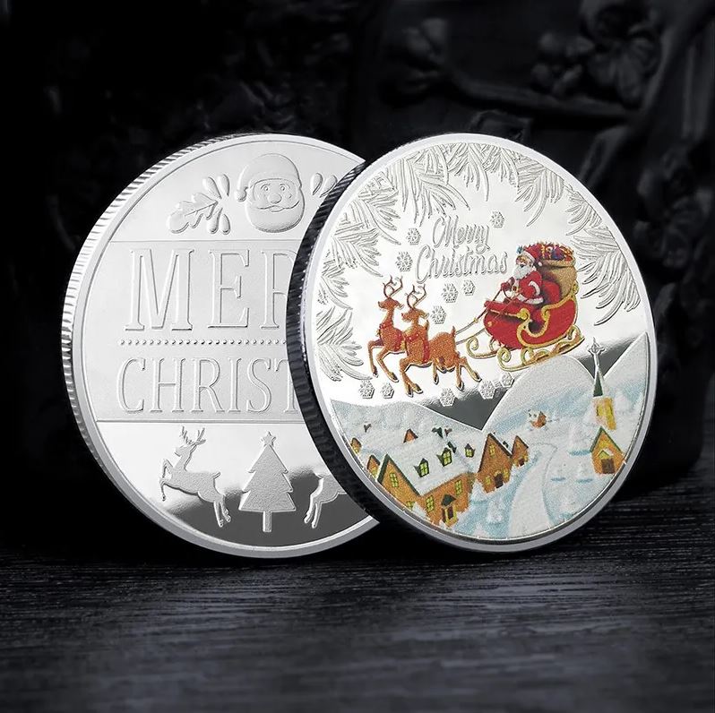 Santa Claus Collectible Christmas Coin.