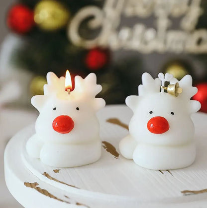 Christmas Reindeer Candles.