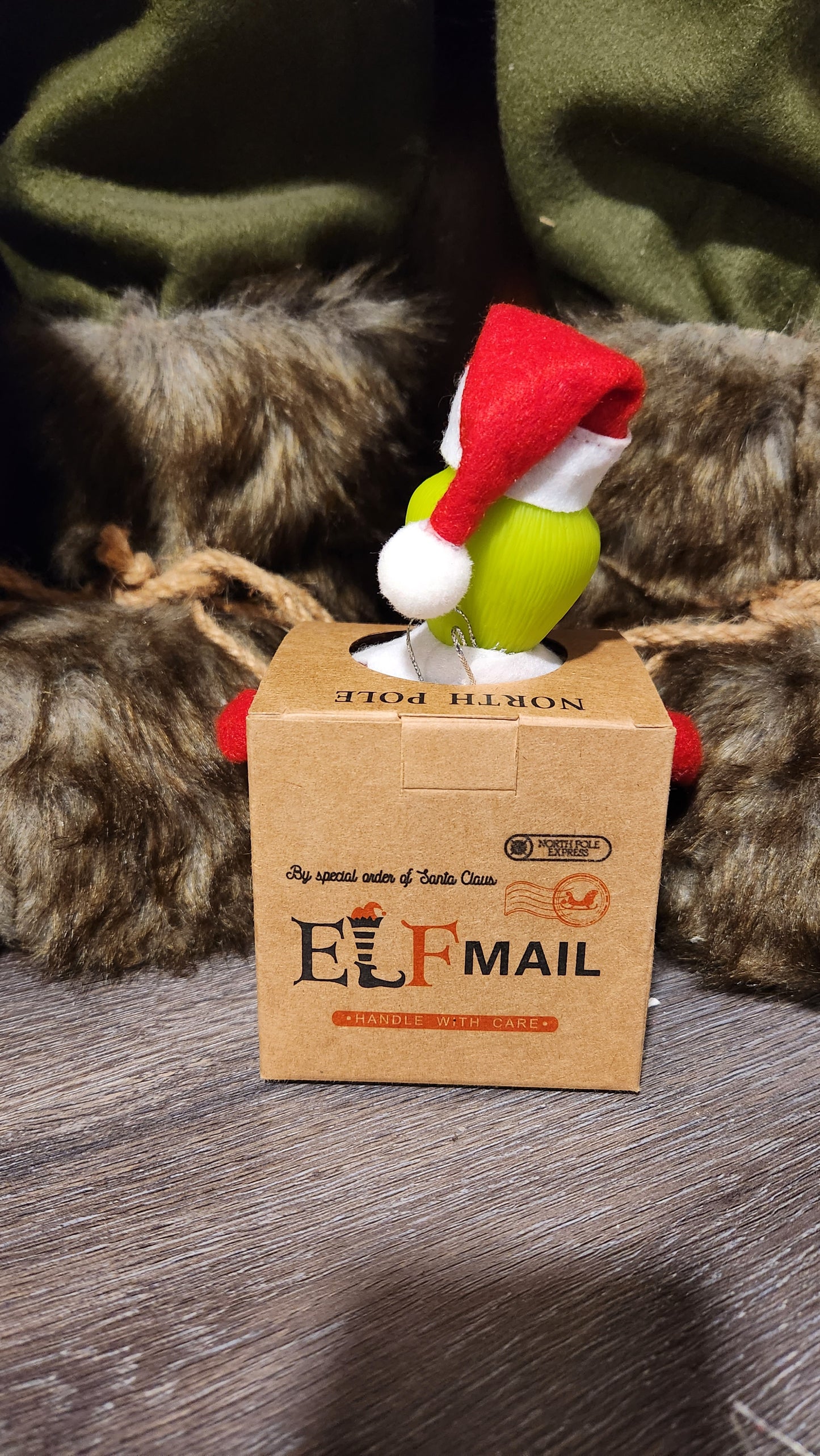 Elf Outfit - Postage Box.