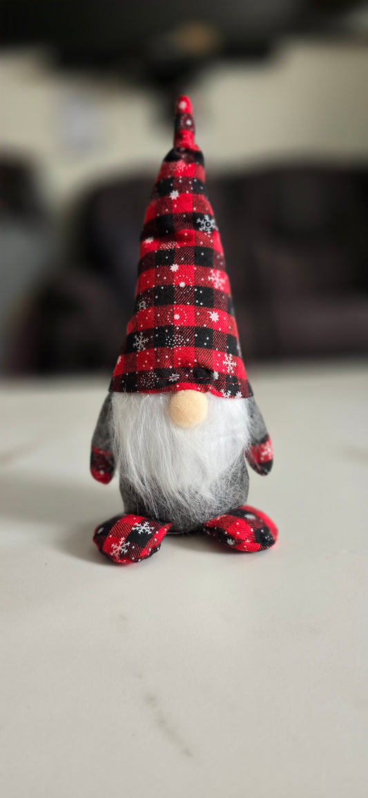 Tartan Snowflake Christmas Gnome