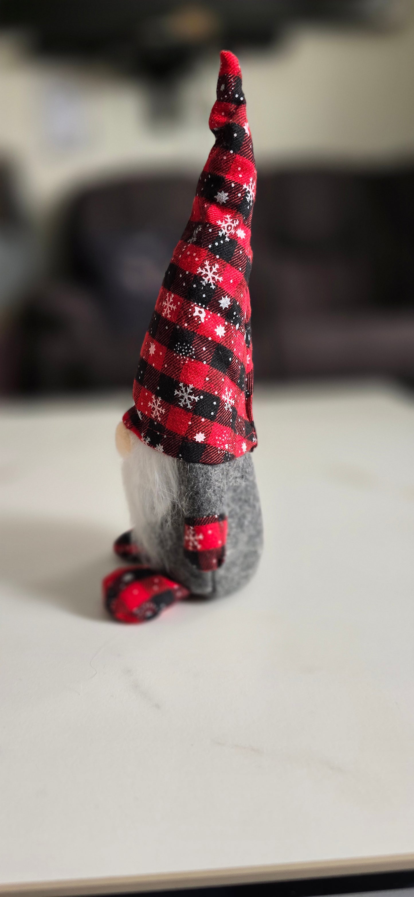 Tartan Snowflake Christmas Gnome