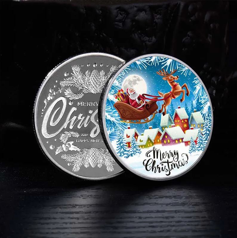 Santa Claus Collectible Christmas Coin.