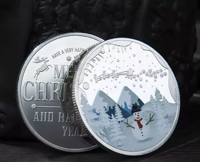 Santa Claus Collectible Christmas Coin.