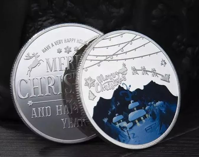 Santa Claus Collectible Christmas Coin.