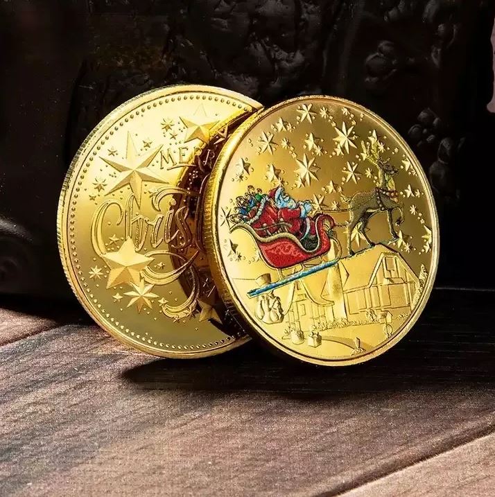 Santa Claus Collectible Christmas Coin.