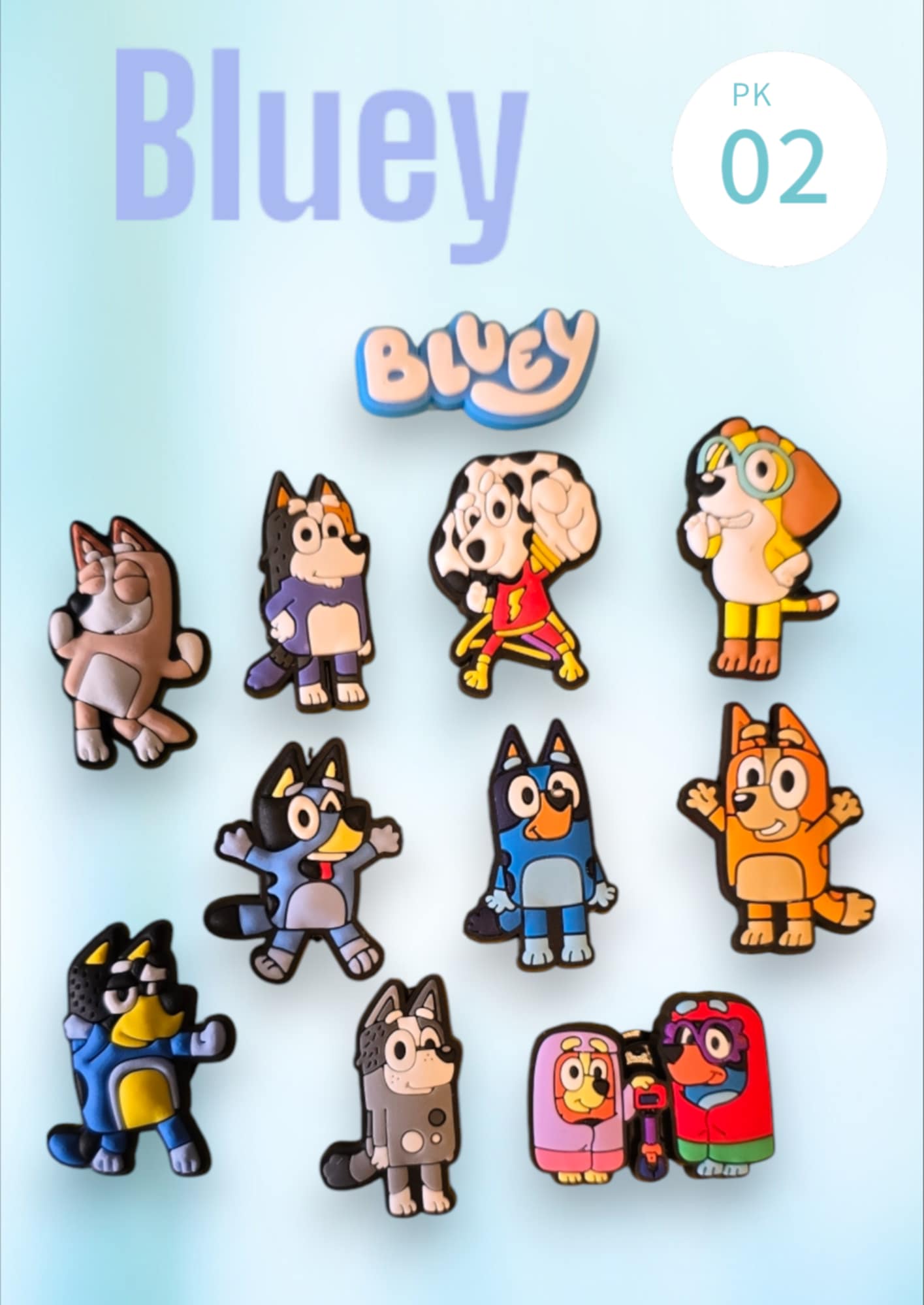 Bluey Shoe Charms 11 Pack