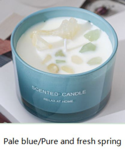 Aromatherapy Scented And With Crystals Candles.