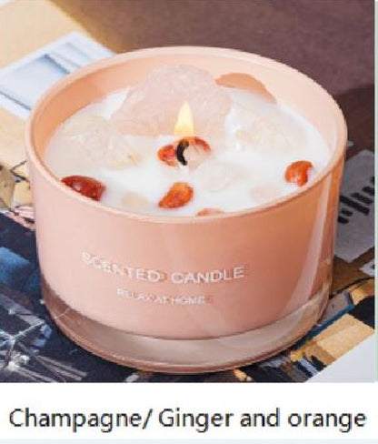 Aromatherapy Scented And With Crystals Candles.