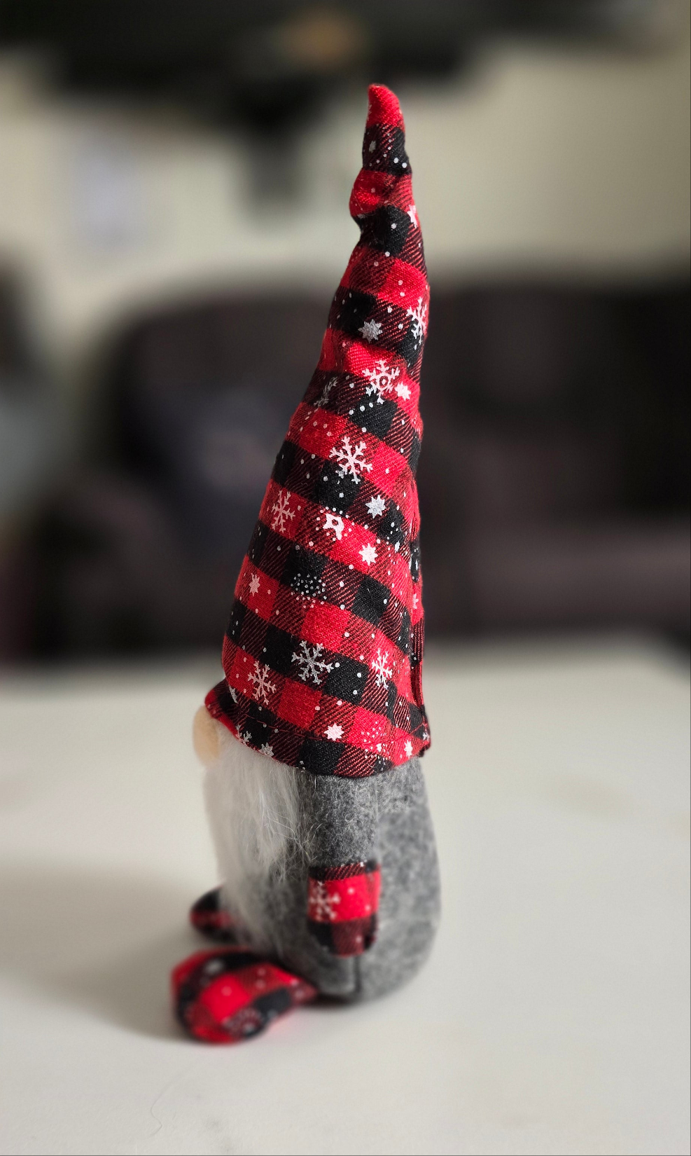 Tartan Snowflake Christmas Gnome