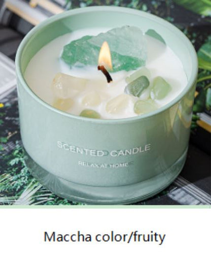 Aromatherapy Scented And With Crystals Candles.