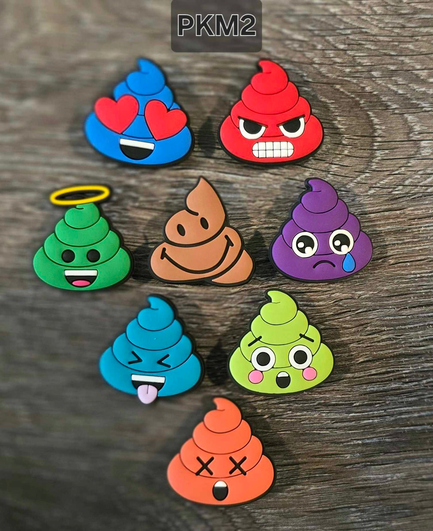 Poo Emoji Shoe Charms Pack