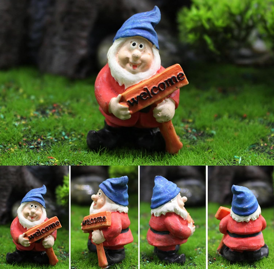 7pc Mini Fairy Garden Gnomes Set