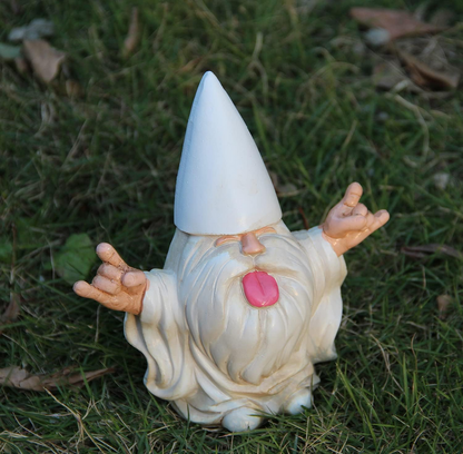 White Bearded Garden Gnome