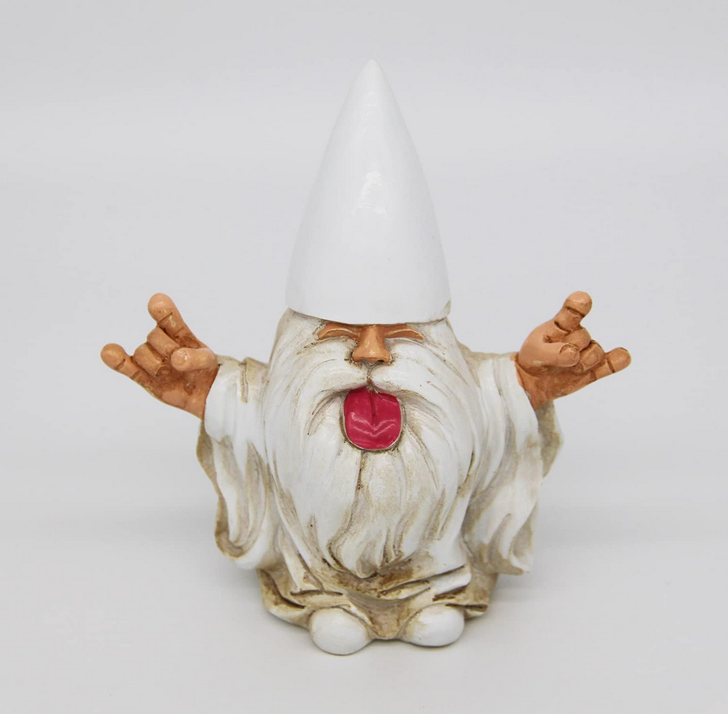 White Bearded Garden Gnome