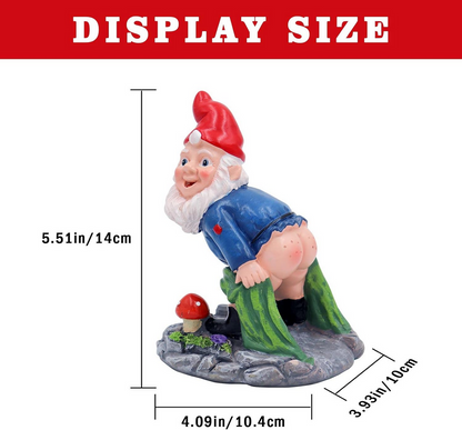 Rude Flashing Bum Garden Gnome