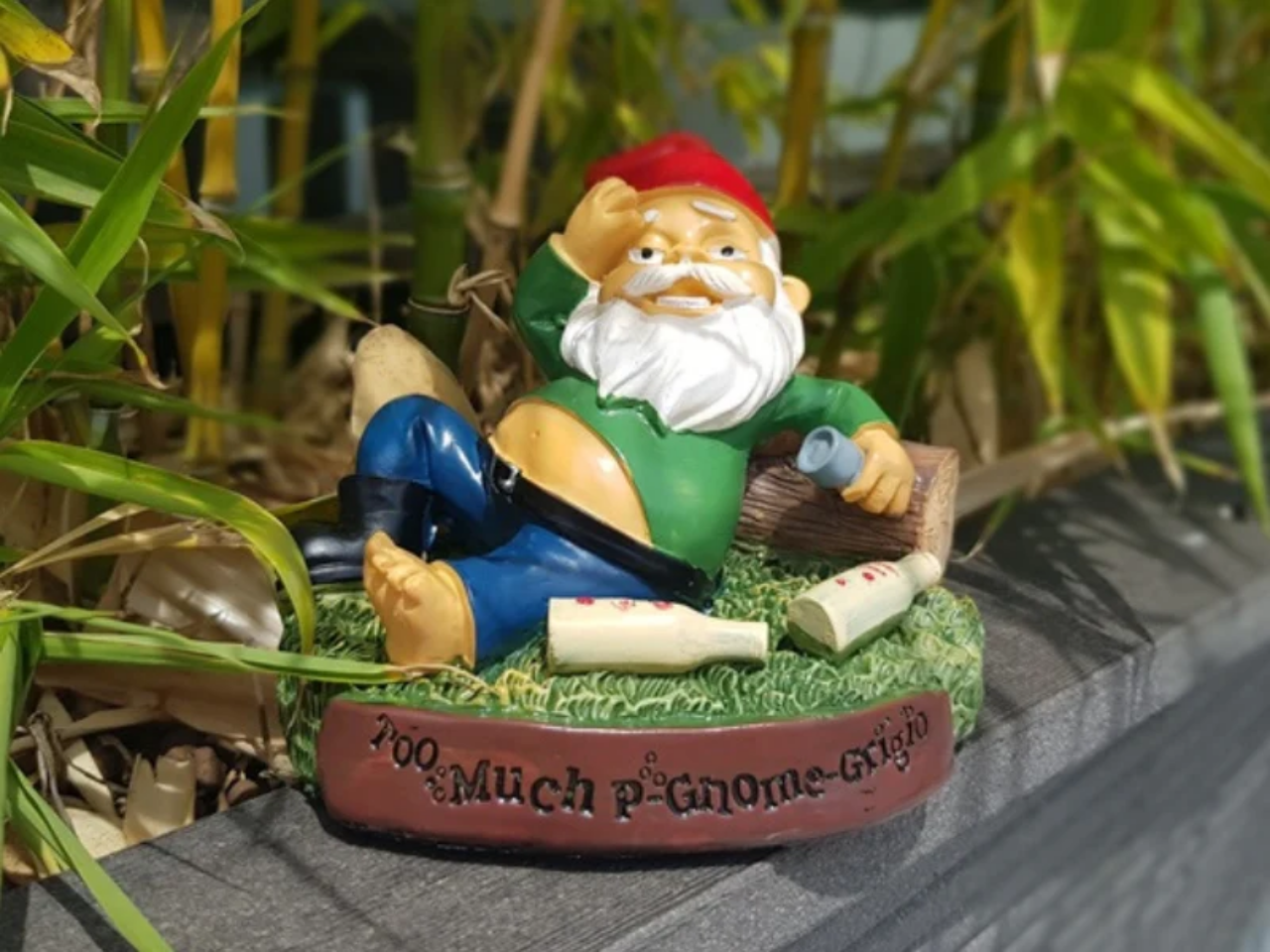 Hungover Garden Gnome