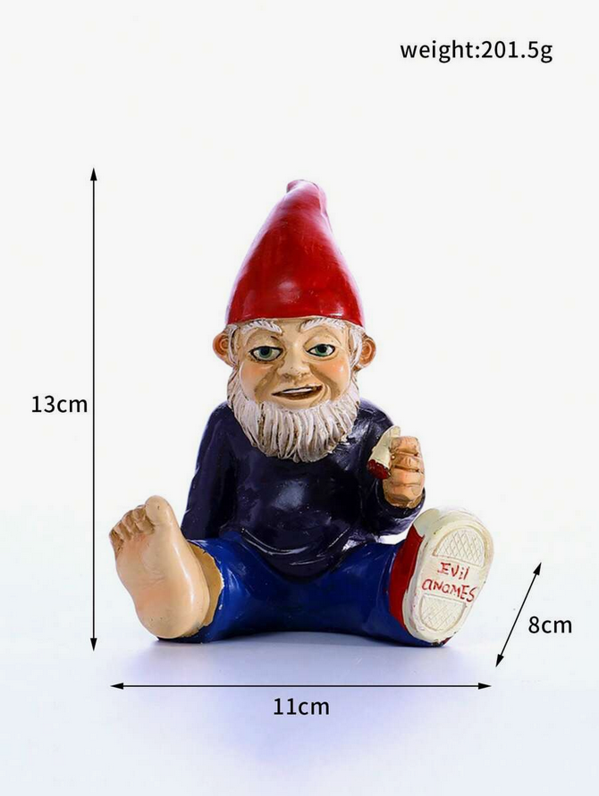 Evil Weed Smoking Garden Gnome