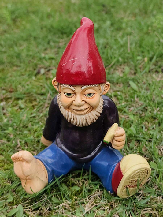 Evil Weed Smoking Garden Gnome