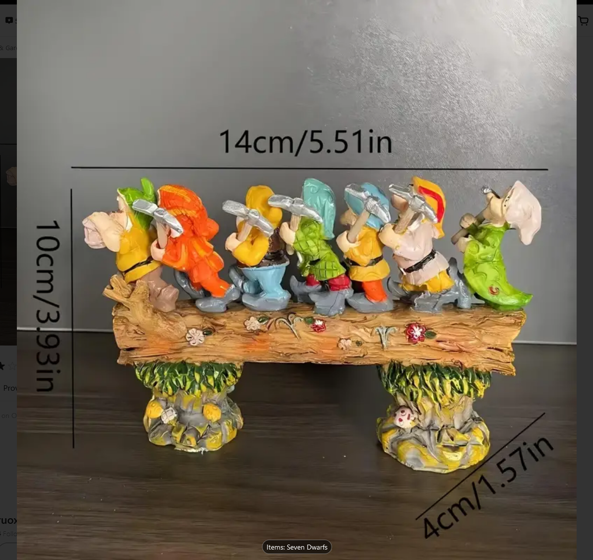 Seven Dwarfs Garden Ornament