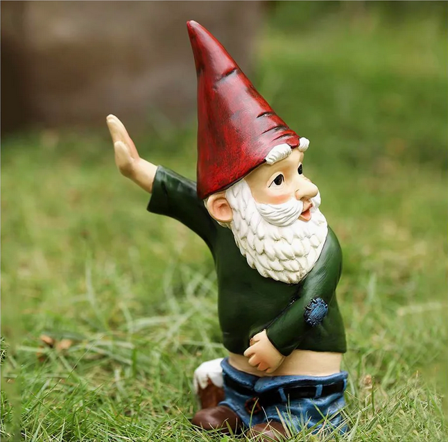 Naughty Peeing Gnome