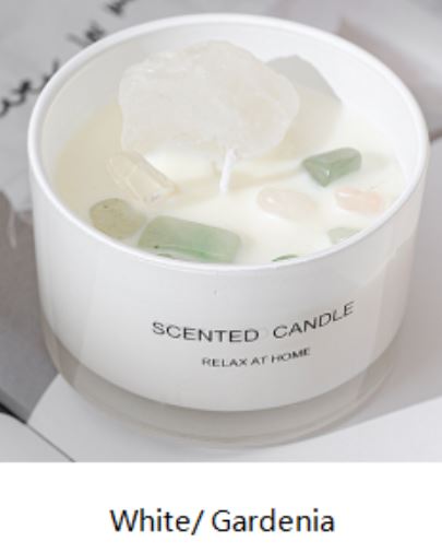 Aromatherapy Scented And With Crystals Candles.